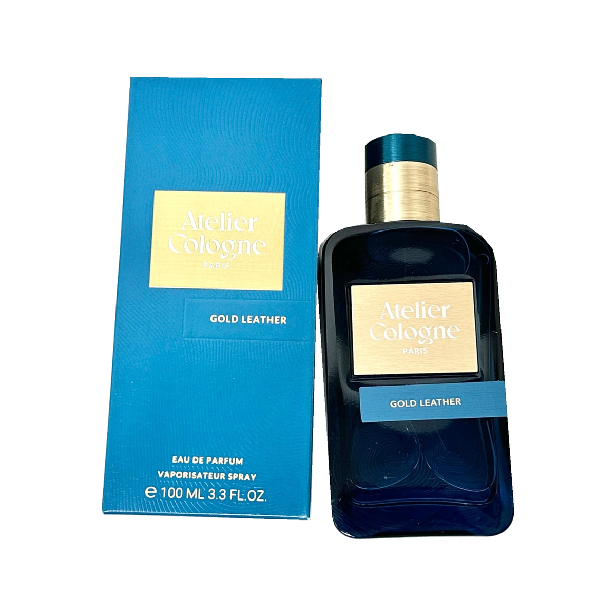 Atelier Cologne Rare Gold Leather Eau de Parfum 100ml — product on pure white background