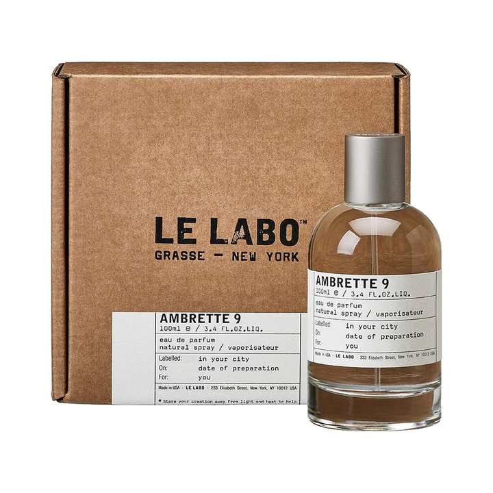 Le Labo Ambrette 9 Eau de Parfum — product on pure white background
