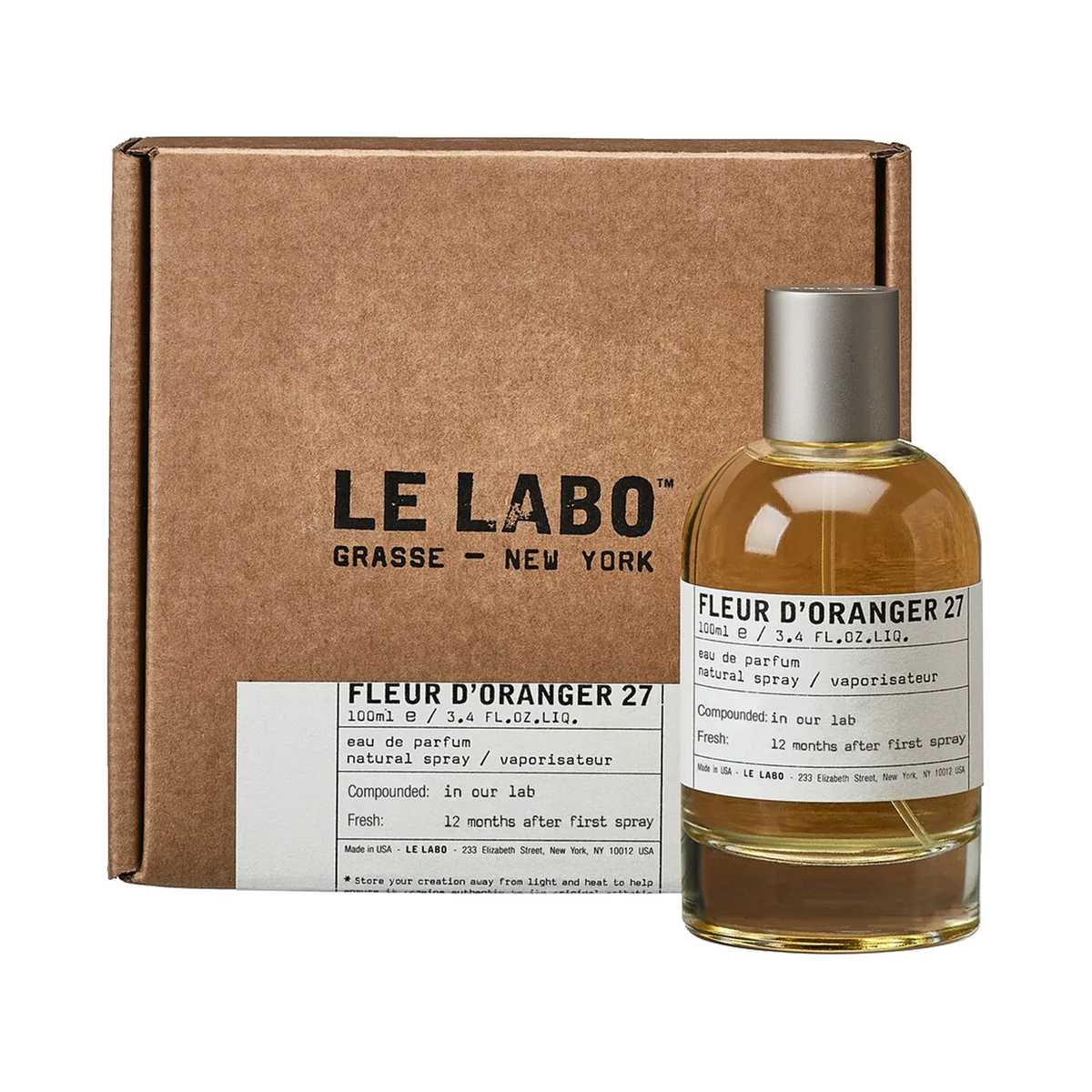 Le Labo Fleur d'Oranger 27 Eau de Parfum — product on pure white background