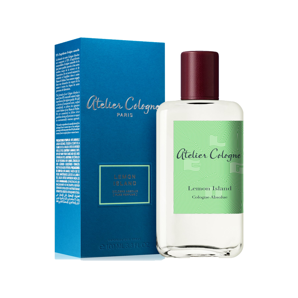 Atelier Cologne Lemon Island Cologne Absolue 100ml — product on pure white background
