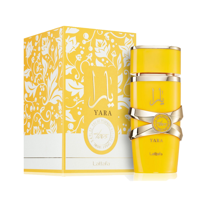 LATTAFA YARA (TOUS YELLOW) — product on pure white background