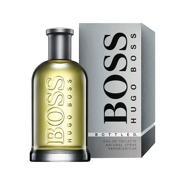HUGO BOSS BOTTLED NATURAL SPRAY EDT — product on pure white background