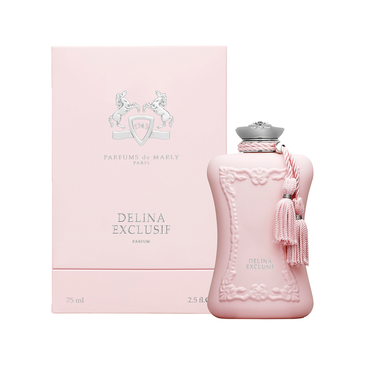 PARFUMS de MARLY DELINA EXCLUSIF PARFUM — product on pure white background