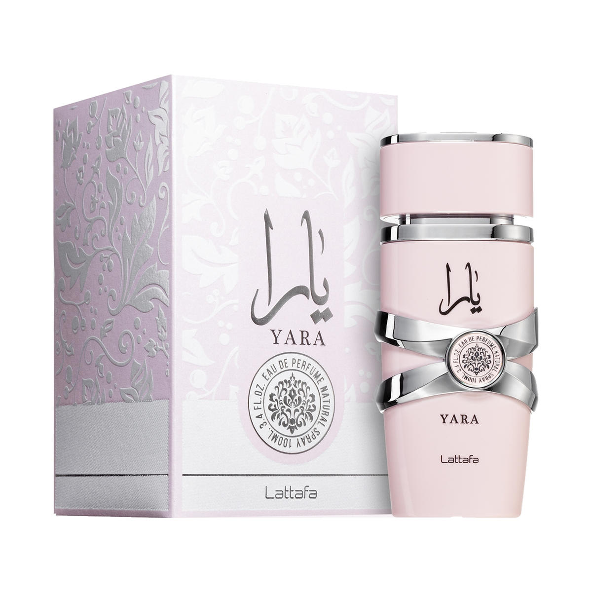 LATTAFA YARA (LIGHT PINK) — product on pure white background